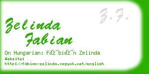 zelinda fabian business card